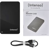 Intenso Memory Case 2 TB, Externe Festplatte schwarz, extern, Micro-USB-B 3.2 Gen 1 (5 Gbit/s)