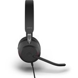 Jabra Evolve2 40 SE , Headset schwarz, MS-Version, Stereo, USB-A und USB-C