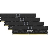 Kingston FURY DIMM 64 GB DDR5-6400 (4x 16 GB) Quad-Kit ECC, Arbeitsspeicher schwarz, KF564R32RBEK4-64, Renegade Pro, Registred, INTEL XMP, AMD EXPO