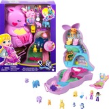 Mattel Polly Pocket Mini-Spielzeug Mama und Joey Känguru Tasche mit 2 Puppen, Spielfigur 