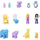 Mattel Polly Pocket Mini-Spielzeug Mama und Joey Känguru Tasche mit 2 Puppen, Spielfigur 