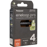 Panasonic eneloop pro AAA 930 mAh, Akku schwarz, 4 Stück