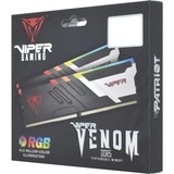 Patriot DIMM 32 GB DDR5-6600 (2x 16 GB) Dual-Kit, Arbeitsspeicher schwarz, PVVR532G660C34K, Viper Venom RGB, INTEL XMP