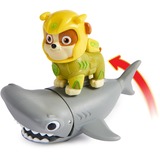 Spin Master Paw Patrol Aqua Pups - Hero Pups-Set mit Rubble-Welpenfigur und Hammerhai-Figur, Spielfigur 