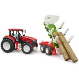 bruder ROADMAX Traktor mit Rückeanhänger und 3 Baumstämmen, Spielfahrzeug 