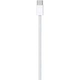 Apple USB Kabel, USB-C Stecker > USB-C Stecker weiß, 1 Meter, gesleevt