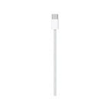 Apple USB Kabel, USB-C Stecker > USB-C Stecker weiß, 1 Meter, gesleevt