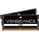 Corsair SO-DIMM 64 GB DDR5-4800 (2x 32 GB) Dual-Kit, Arbeitsspeicher schwarz, CMSX64GX5M2A4800C40, Vengeance
