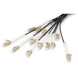 Digitus Glasfaser Universal Breakout Kabel, Duplex, LC/UPC Stecker, Multimode OM4 schwarz, 30 Meter, vorkonfektioniert