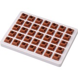 Keychron Gateron Cap Golden-Brown Switch-Set, Tastenschalter braun, 35 Stück