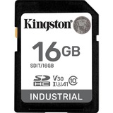 Kingston Industrial 16 GB SDHC, Speicherkarte schwarz, UHS-I U3, Class 10, V30, A1