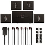Lindy 4 Port HDMI 4K60 Splitter Extender, HDMI Splitter schwarz, 70m, Cat.6