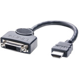 Lindy HDMI/DVI-D Adapterkabel schwarz, 20cm