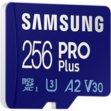 SAMSUNG PRO Plus 256 GB SDXC (2023), Speicherkarte UHS-I U3, Class 10, V30, inkl. USB-Adapter