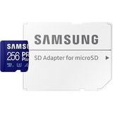 Samsung PRO Plus 256 GB SDXC (2023), Speicherkarte UHS-I U3, Class 10, V30, inkl. USB-Adapter