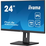 iiyama ProLite XUB2492QSU-B1, LED-Monitor 60.5 cm (23.8 Zoll), schwarz (matt), WQHD, IPS, AMD Free-Sync, 100Hz Panel