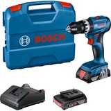 Bosch Akku-Schlagbohrschrauber GSB 18V-45 Professional, 18Volt blau/schwarz, 2x Li-Ionen Akku 2,0Ah, in L-Case