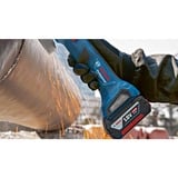 Bosch Akku-Winkelschleifer GWS 18V-7 Professional, Set blau/schwarz, 2x Li-Ionen Akku 4,0Ah, L-BOXX