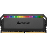 Corsair DIMM 128 GB DDR4-3200 (4x 32 GB) Quad-Kit, Arbeitsspeicher schwarz, CMT128GX4M4E3200C16, Dominator Platinum RGB, INTEL XMP