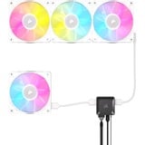 Corsair iCUE LINK RX120 RGB Triple, Gehäuselüfter weiß, 3er Pack, inkl. Hub, 120 mm