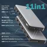 Digitus 11 Port USB-C Dockingstation grau/schwarz