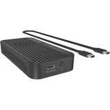ICY BOX IB-1980M-80G M.2 NVMe SSD Gehäuse, Laufwerksgehäuse schwarz, mit integriertem Lüfter