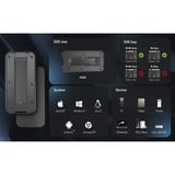 ICY BOX IB-1980M-80G M.2 NVMe SSD Gehäuse, Laufwerksgehäuse schwarz, mit integriertem Lüfter