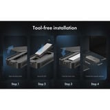 ICY BOX IB-1980M-80G M.2 NVMe SSD Gehäuse, Laufwerksgehäuse schwarz, mit integriertem Lüfter