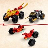 LEGO 71789 Ninjago Verfolgungsjagd mit Kais Flitzer und Ras' Motorrad, Konstruktionsspielzeug 