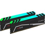 Mushkin DIMM 32 GB DDR4-3600 (2x 16 GB) Dual-Kit, Arbeitsspeicher schwarz, MLA4C360JNNM16GX2, Redline Lumina RGB, INTEL XMP