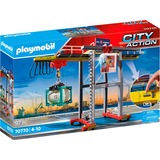 PLAYMOBIL 70770 City Action Portalkran mit Containern, Konstruktionsspielzeug