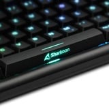 Sharkoon SKILLER SGK30, Gaming-Tastatur schwarz, DE-Layout, Huano Blue