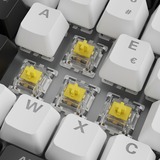 Sharkoon SKILLER SGK50 S3, Gaming-Tastatur weiß, PT-Layout, Gateron Yellow