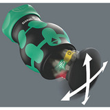 Wera Kraftform Kompakt Stubby Magazin RA 2, Bit-Satz schwarz/grün, 6-teilig, 1/4", mit Ratschenfunktion
