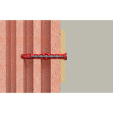 fischer Langschaftdübel HybridPower 10x90 T K rot/grau, 4 Stück