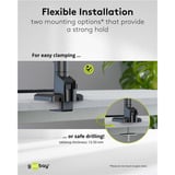 goobay Doppel-Monitorhalterung Office schwarz