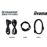 iiyama G-Master GB2741HSU-B1 Black Hawk, Gaming-Monitor 68.6 cm (27 Zoll), schwarz (matt), FullHD, IPS, HDMI, DP, Free-Sync, USB-Hub, Höhenverstellung, 144Hz Panel