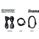 iiyama G-Master GB2741HSU-B1, Gaming-Monitor 68.6 cm (27 Zoll), schwarz (matt), FullHD, IPS, HDMI, DP, Free-Sync, USB-Hub, Höhenverstellung, 144Hz Panel