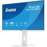iiyama ProLite XB2797QSU-W1, LED-Monitor 68.5 cm (27 Zoll), weiß (matt), QHD, IPS, HDMI, DP, USB-Hub, Ergonomischer Standfuß