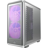 Cooler Master MasterFrame 600 Mesh ARGB , Tower-Gehäuse silber, Tempered Glass