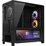 Corsair FRAME 4000D LCD RS ARGB, Tower-Gehäuse schwarz, Tempered Glass, Touchscreen