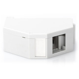 Digitus Keystone-Gehäuse für Hutschienen Montage, IP20 weiß, für 1x Keystone Modul