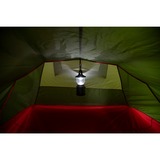 High Peak Tunnelzelt Falcon 4 LW grün/rot, mit Vorbau für Gepäck