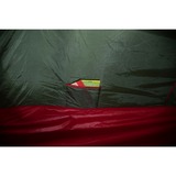 High Peak Tunnelzelt Falcon 4 LW grün/rot, mit Vorbau für Gepäck