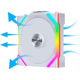 Lian Li UNI FAN SL120 Wireless Reverse, Gehäuselüfter weiß, 124.5 mm