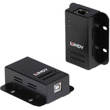 Lindy USB 2.0 Cat.6 Extender, USB-Extender schwarz, 50m