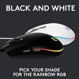 Logitech Gaming G203 LIGHTSYNC, Gaming-Maus weiß