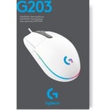 Logitech Gaming G203 LIGHTSYNC, Gaming-Maus weiß