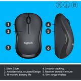 Logitech M220 Silent, Maus grau