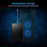 Medion ERAZER Bandit P20 (MD35462), Gaming-PC schwarz/transparent, Windows 11 Home 64-Bit